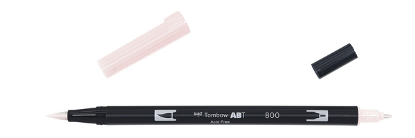 ac ROTULADOR PINCEL 2/p TOMBOW-800 baby pink