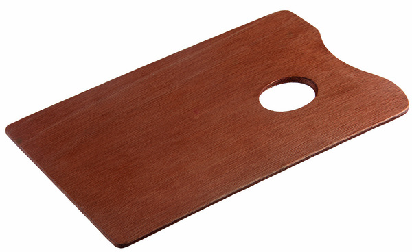 PALETA MADERA OVALADA 30X40 BARNIZ