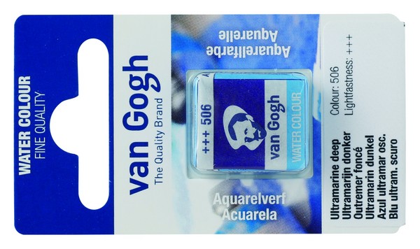 ACUARELA GOGH PAST.13 506-AZUL ULTR.OSC