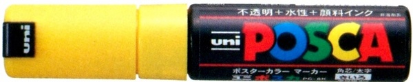ROTULADOR POSCA PC-8K 8mm. 2-AMARILLO