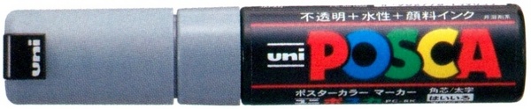ROTULADOR POSCA PC-8K 8mm. 37-GRIS