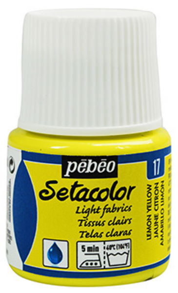ac PEBEO SETACOLOR TEJ.CLAROS 45ml. T-17 AMARILLO