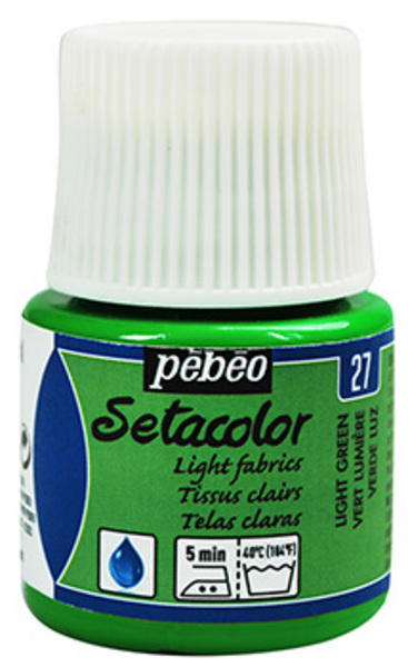 ac PEBEO SETACOLOR TEJ.CLAROS 45ml. T-27 VERDE LUZ