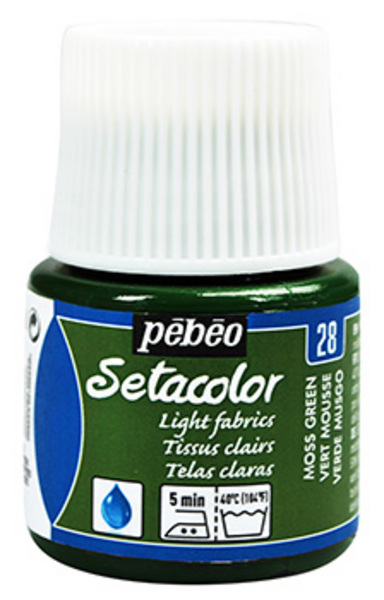 ac PEBEO SETACOLOR TEJ.CLAROS 45ml. T-28 VERDE MUS
