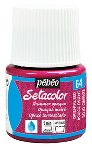 ac PEBEO SETACOLOR MOIRE 45ml. 64 ROJO ORIENT