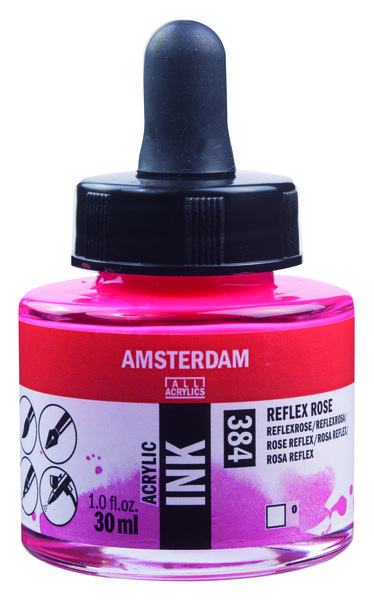 ac TINTA ACRILICA AMSTERDAM 30ml.384-ROSA REFLEX