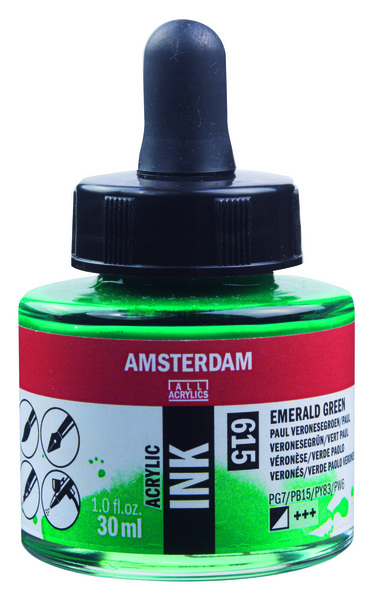 ac TINTA ACRILICA AMSTERDAM 30ml.615-VERDE P.VERON