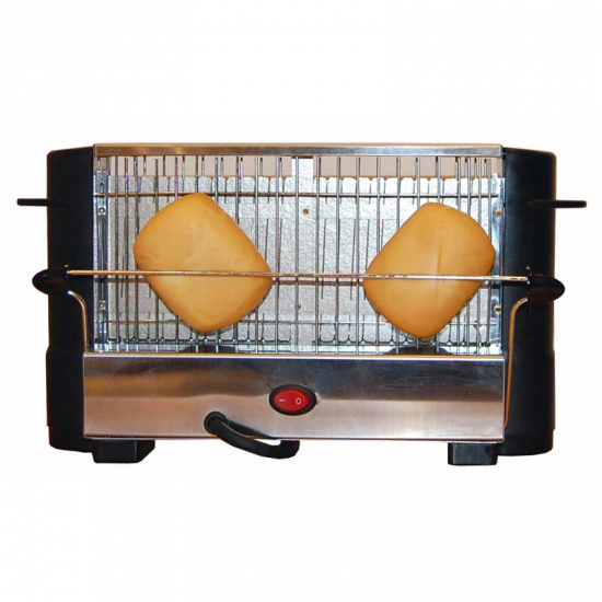 TOSTADORA COMELEC TP7714 VISTO INOXIDABLE/NEGRA 800W