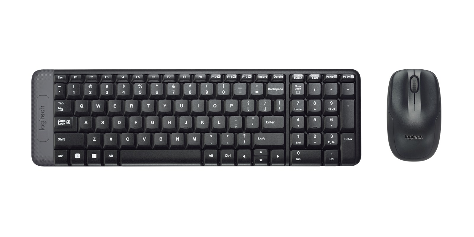 TECLADO Y RATÓN LOGITECH MK220 CORDLESS USB NEGROS