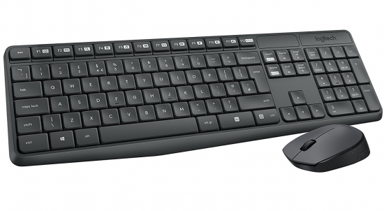 TECLADO Y RATÓN LOGITECH MK235 CORDLESS USB NEGRO