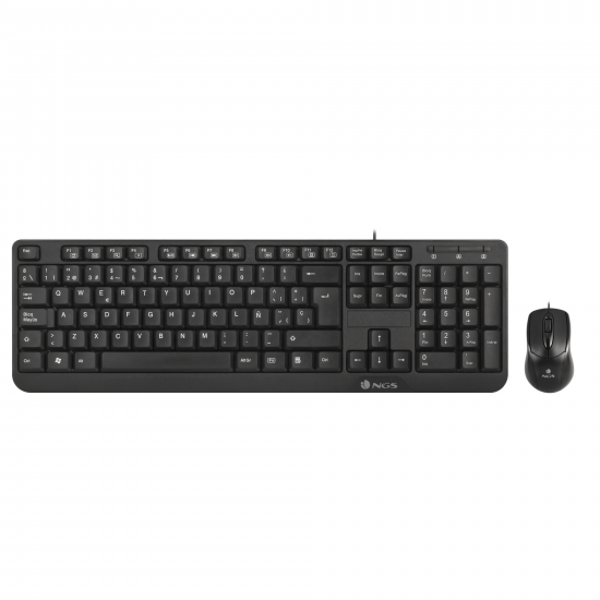 TECLADO Y RATÓN NGS COCOA KIT CABLE SOBREMESA