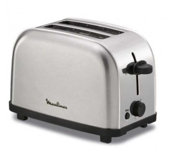 TOSTADORA MOULINEX LT330D11 2RANURAS MINI INOXIDABLE 700W