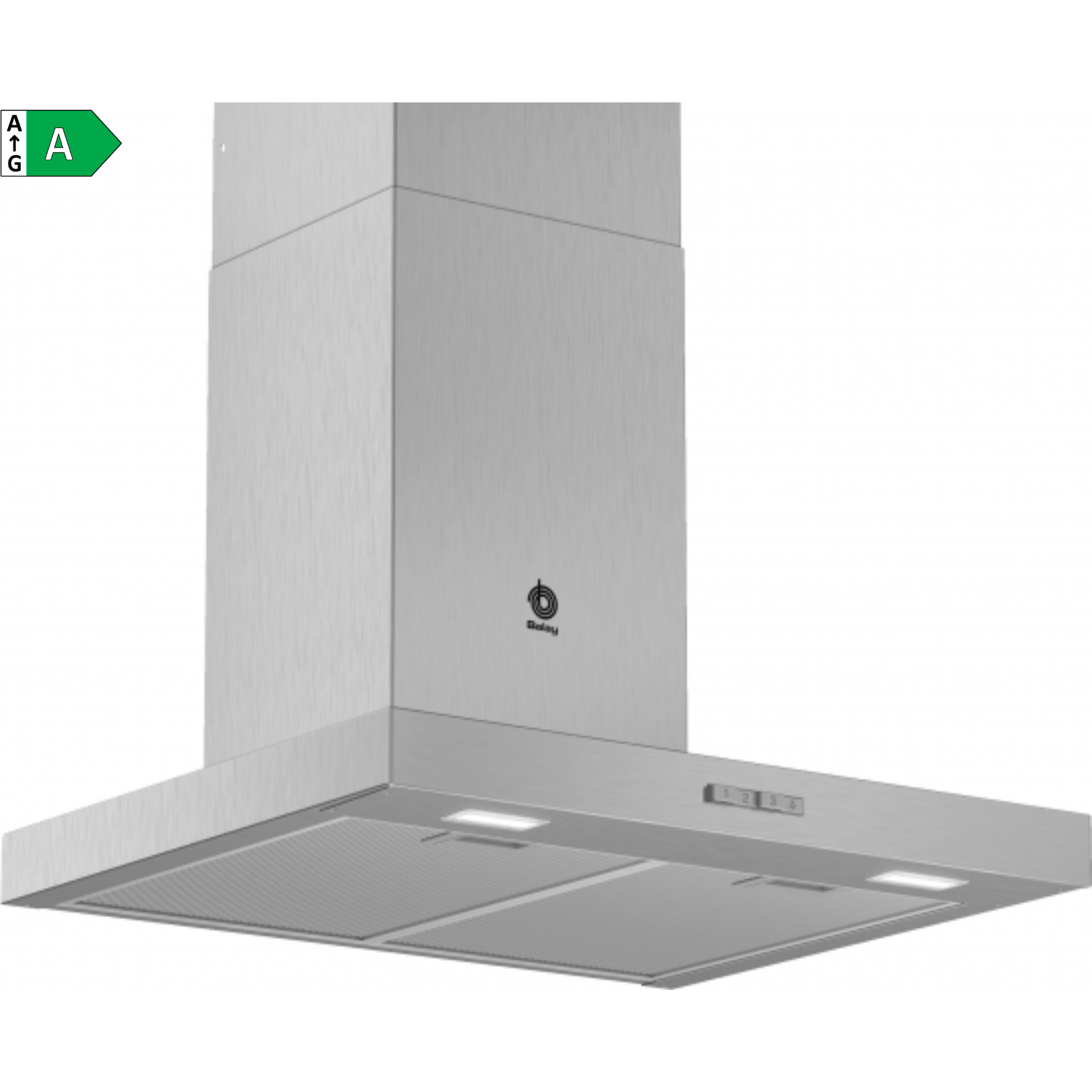 CAMPANA T-INVERTIDA BALAY 3BC066MX, 60CM, INOX, 590m3/h - A
