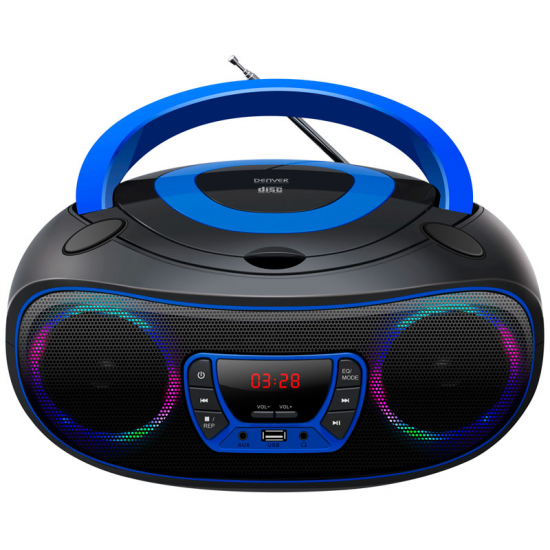 RÁDIO/CD DENVER TCL-212 BLUE BLUETOOTH
