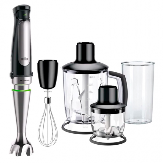 BATIDORA BRAUN MQ7045X 1000W C/A PIE-INOXIDABLE INOX/NEGRA
