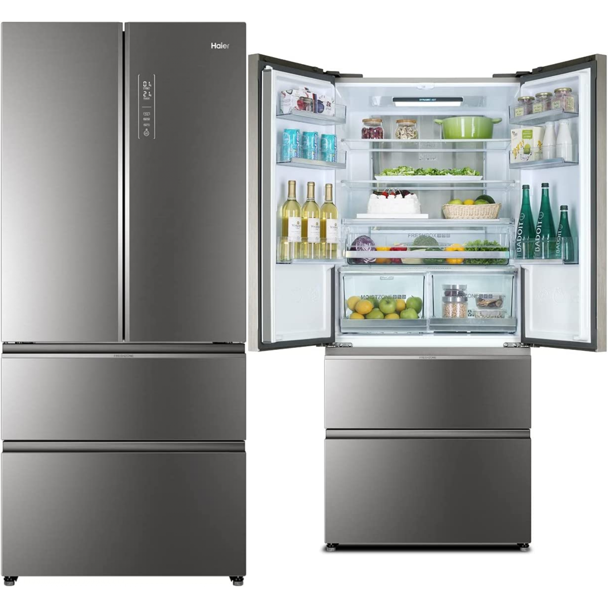 FRIGORÍFICO HAIER HB18FGSAAA 190x83 NOFROST CRISTAL GRIL METAL E