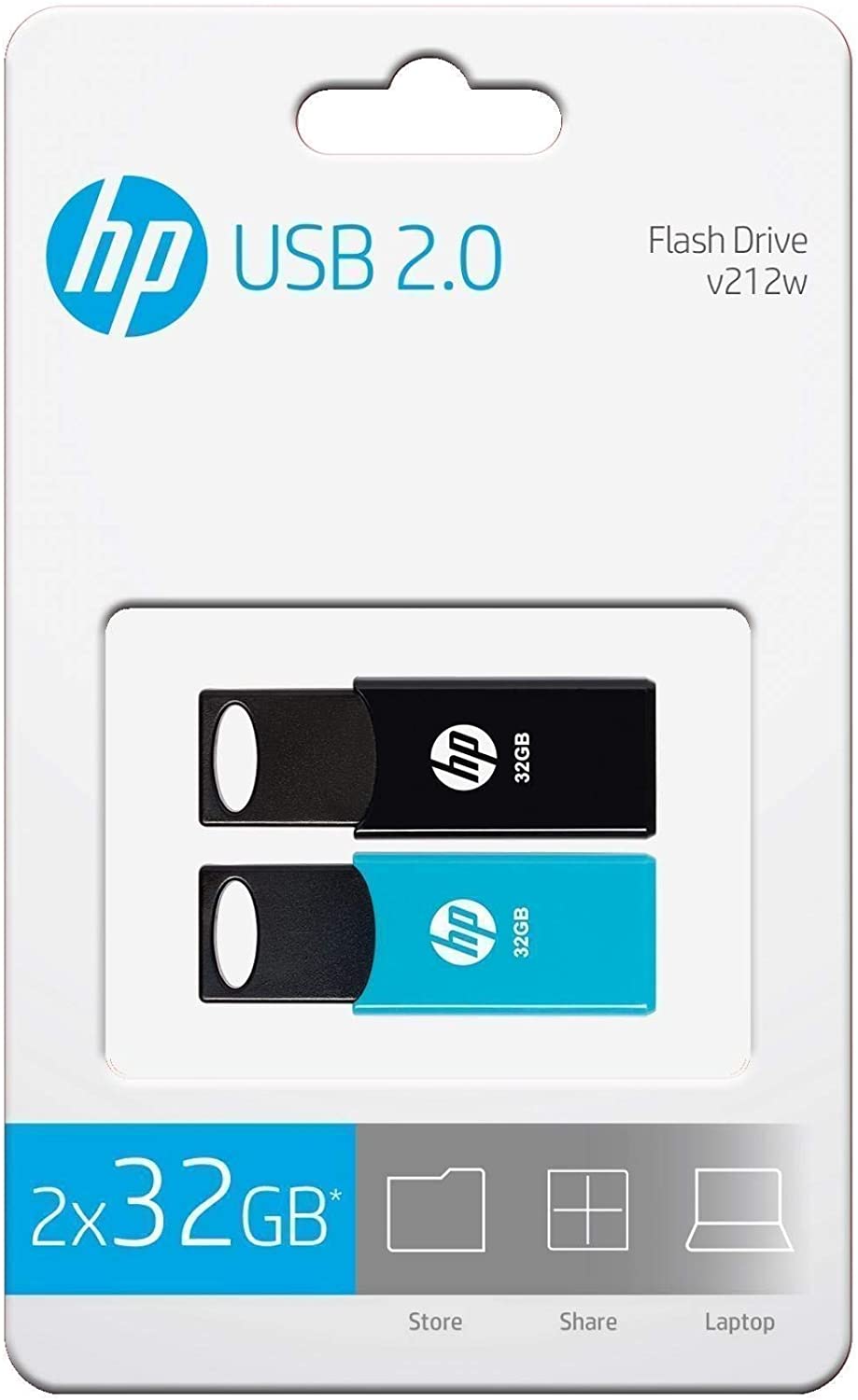 MEMORIA USB HP 212 2X32GB 2.0 TWIN