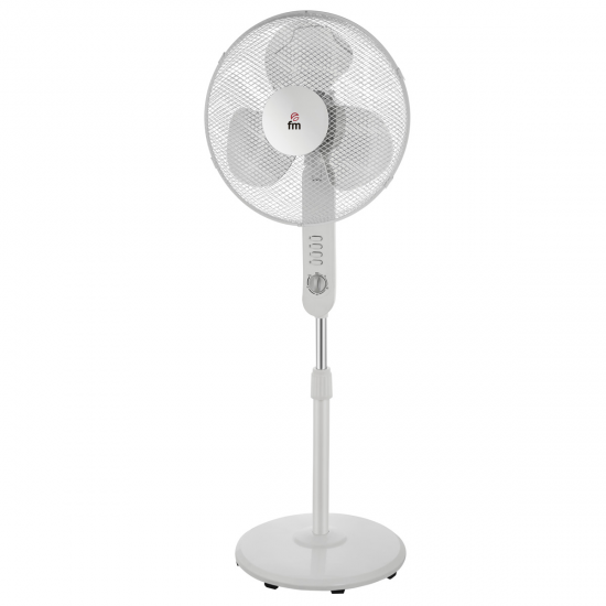 VENTILADOR PIE FM P420, 40CM, 3 ASPAS, TEMPORIZADOR, BLANCO - 40W