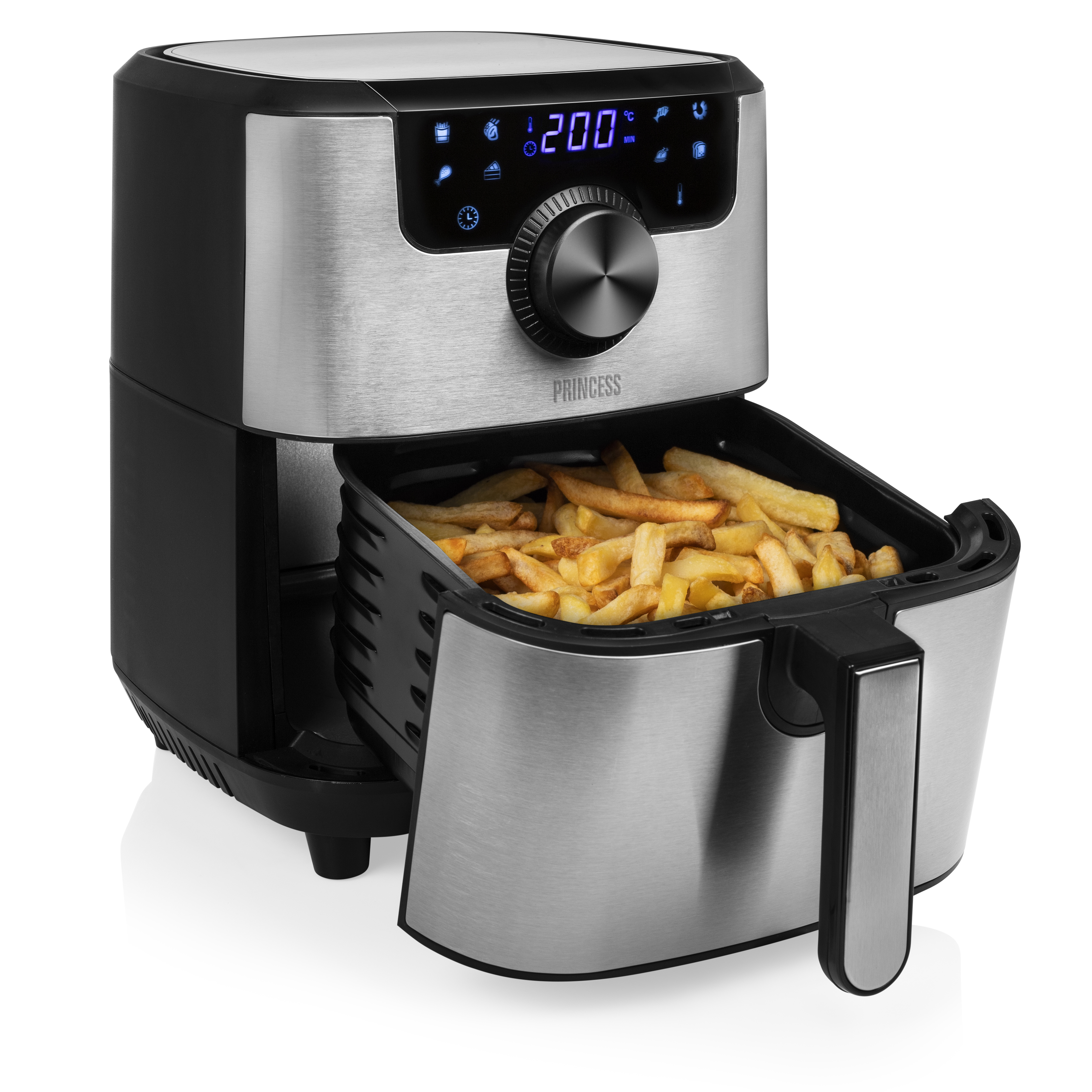 FREIDORA AIRE PRINCESS 182033 1500W PLATA - 4,5 LITROS