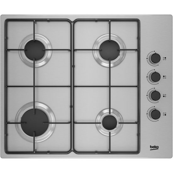 ENCIMERA BEKO HIGG64103SX 4FUEGOS BUTANO INOXIDABLE