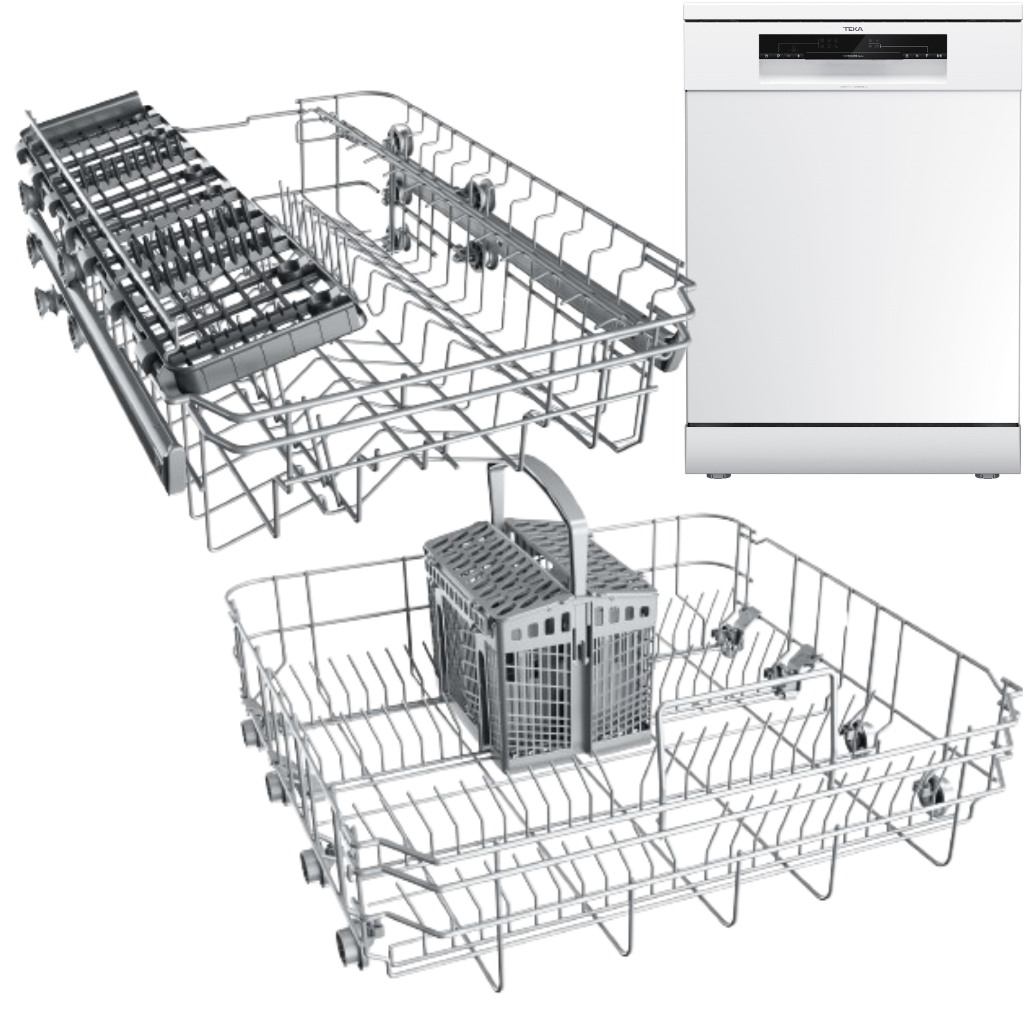 LAVAVAJILLAS TEKA DFS26650, BLANCO, 114280000, DISPLAY - E