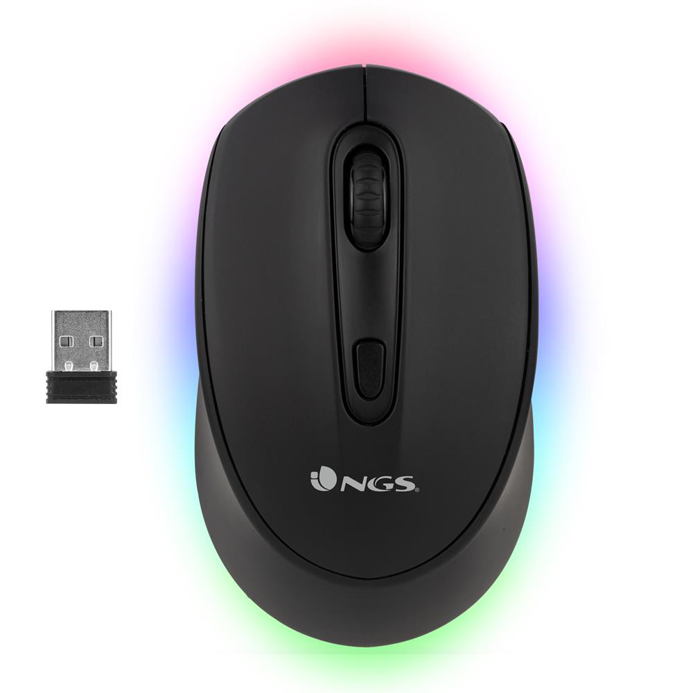 RATÓN NGS WIRELESS MULTIMODE MOUSE SMOG RBG LUCES COLORES