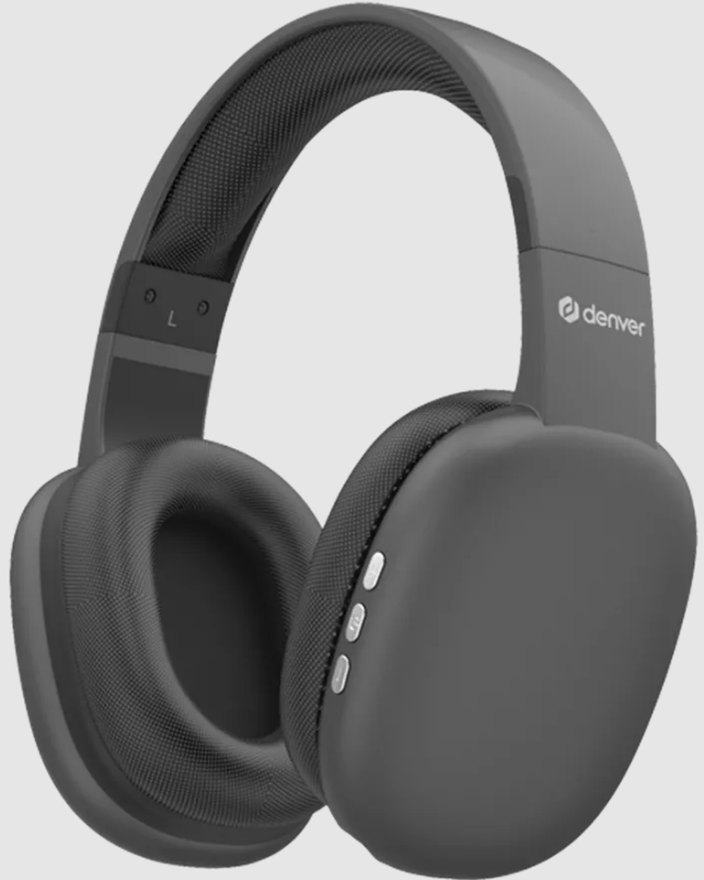 AURICULARES DIADEMA DENVER BTH-252 BLACK BLUETOOTH