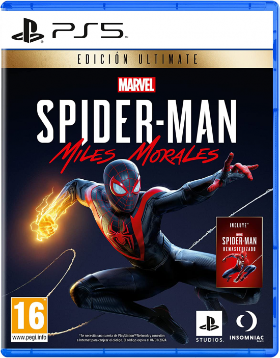JUEGO PS5 MARVEL SPIDERMAN MILES MORALES ULTIMATE EDITION