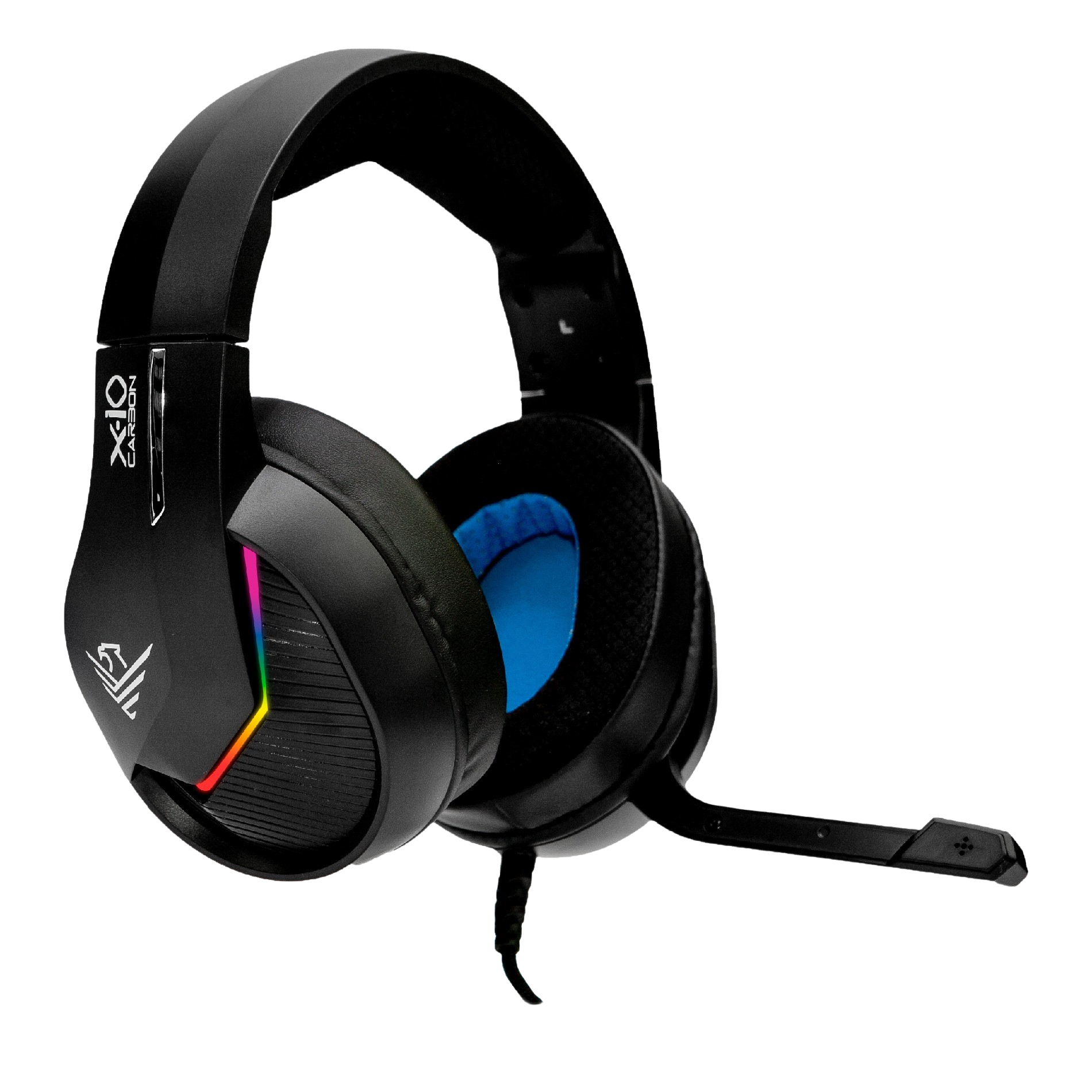 AURICULARES DIADEMA PHOENIX X-IO RGB MICRÓFONO GAMING USB NEGRO