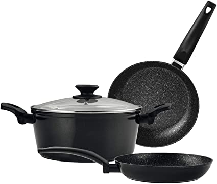 BATERIA COCINA FAGOR VIVANT - 2 SARTENES 24-20CM, CAZUELA 24CM