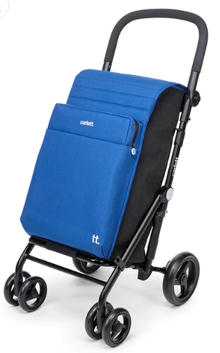 CARRO-COMPRA CARLETT URBAN FAMILY OCEAN AZUL - 6 RUEDAS - 62L