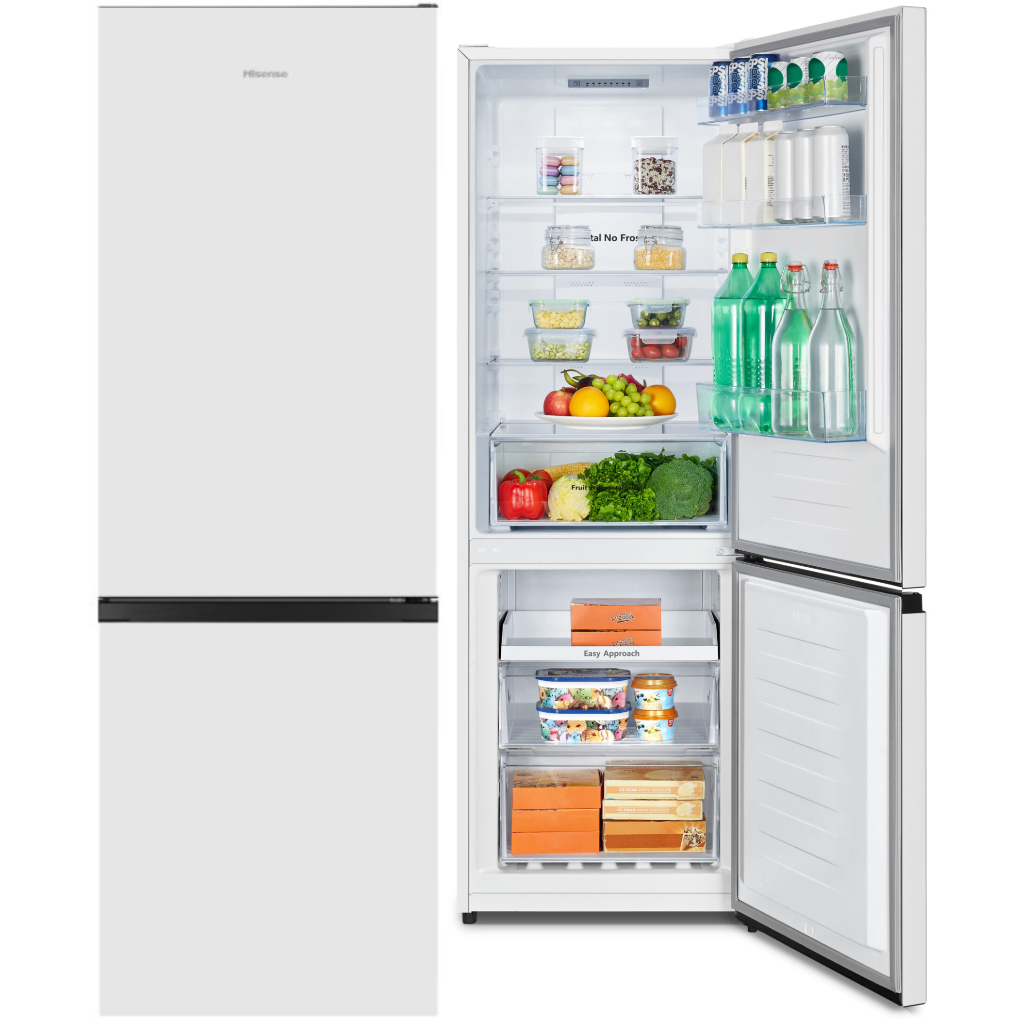 FRIGORÍFICO COMBI HISENSE RB372N4AWE, 179x60x59, NOFROST, BLANCO - E
