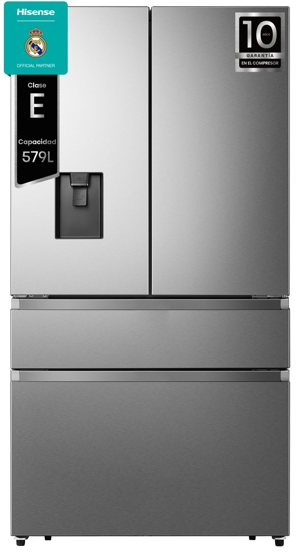 FRIGORÍFICO AMERICANO HISENSE RF749N4SWSE, 179x92, FD, NOFROST, DISPLAY, INOX
