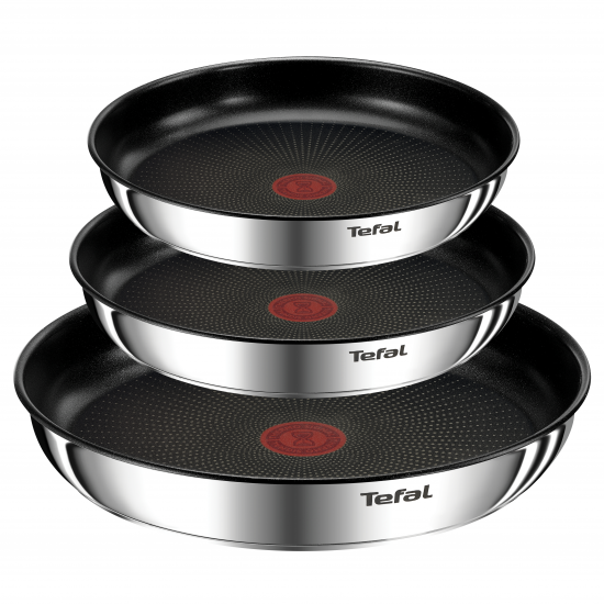 LOTE SARTENES TEFAL L8974S INGEN.EMOT 22cm + 24cm + 28cm + mango