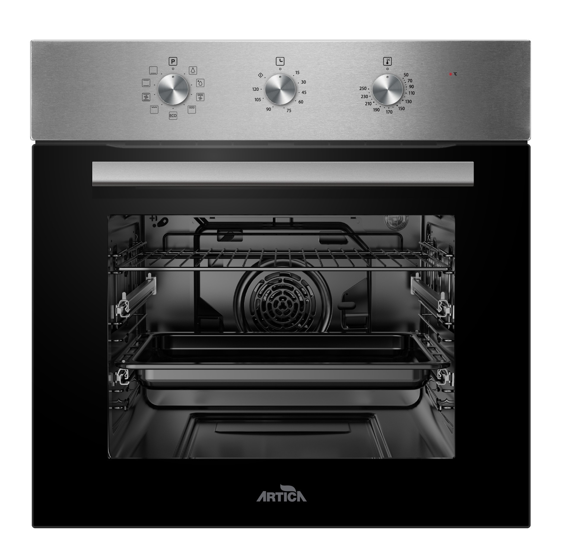 HORNO ARTICA AHB7004X, MULTIFUNCIÓN, TIMER, 70L, CONTROL GIRATORIO