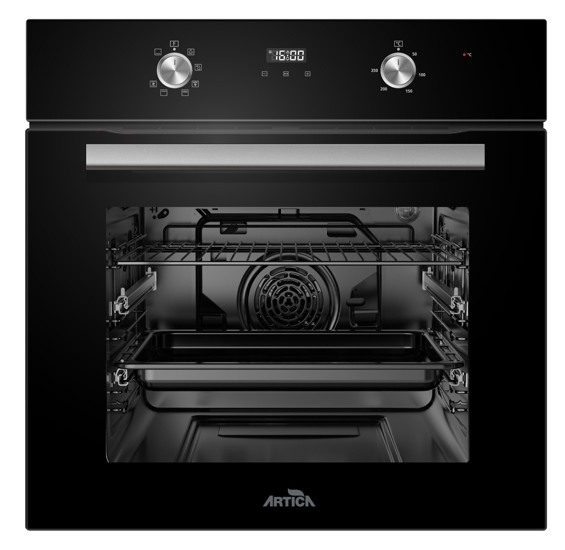 HORNO ARTICA AHB7008BK, MULTIFUNCIÓN, 70L, DISPLAY, CRISTAL NEGRO - A