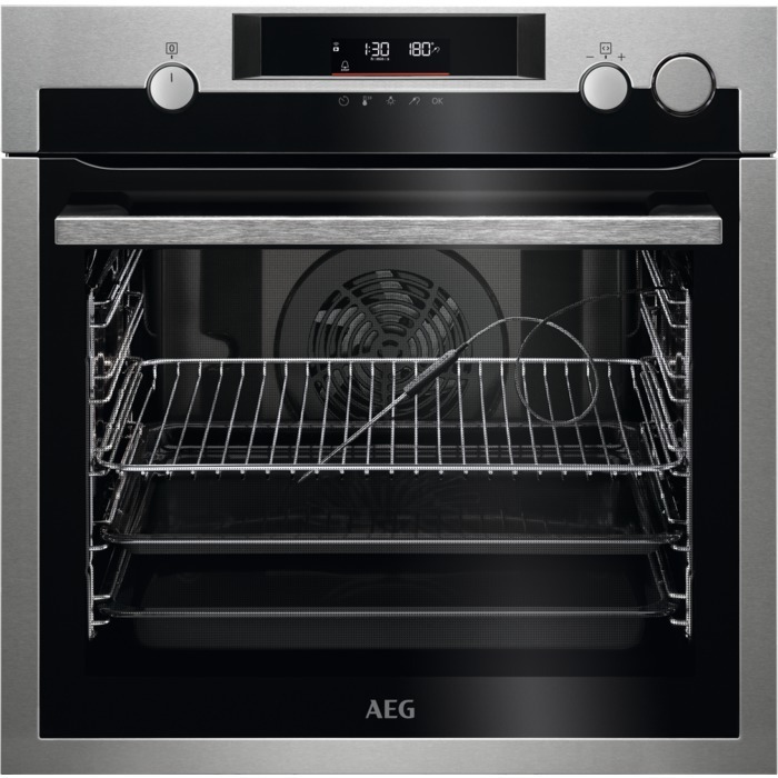 HORNO AEG BSS578271M, 72L, CONTROL GIRATORIO, PIROLÍTICO, INOX, SONDA
