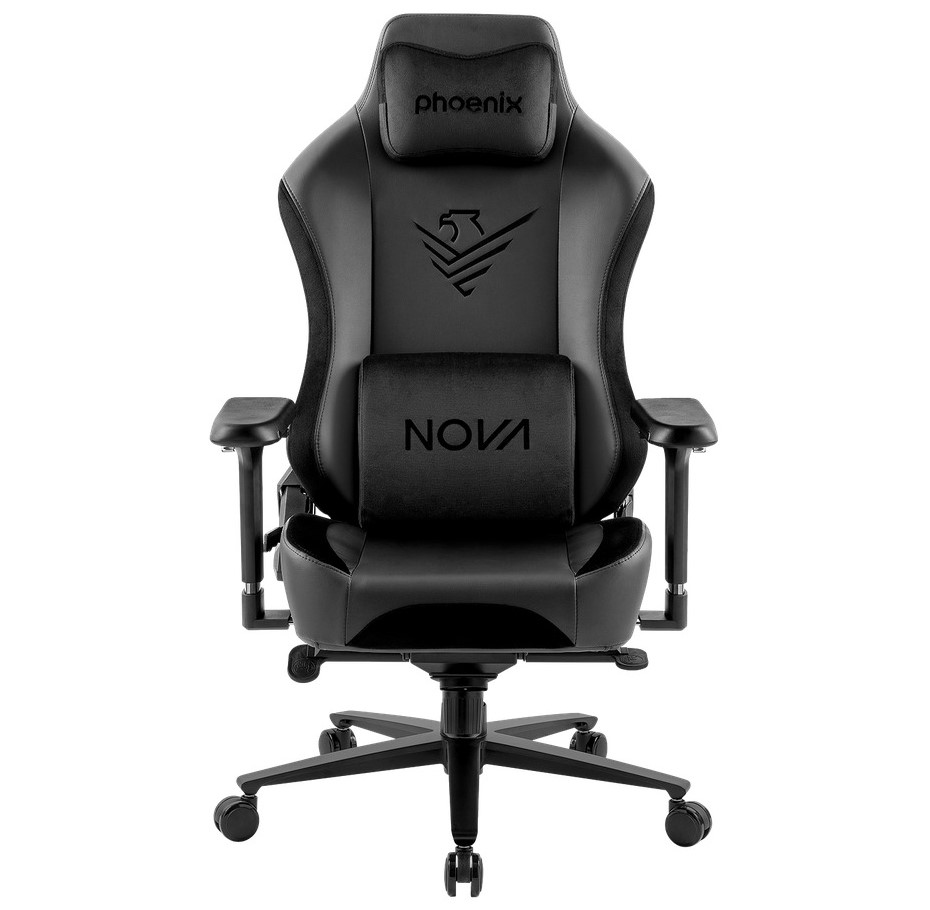 CADIRA GAMING PHOENIX NOVA, CUIR NEGRE