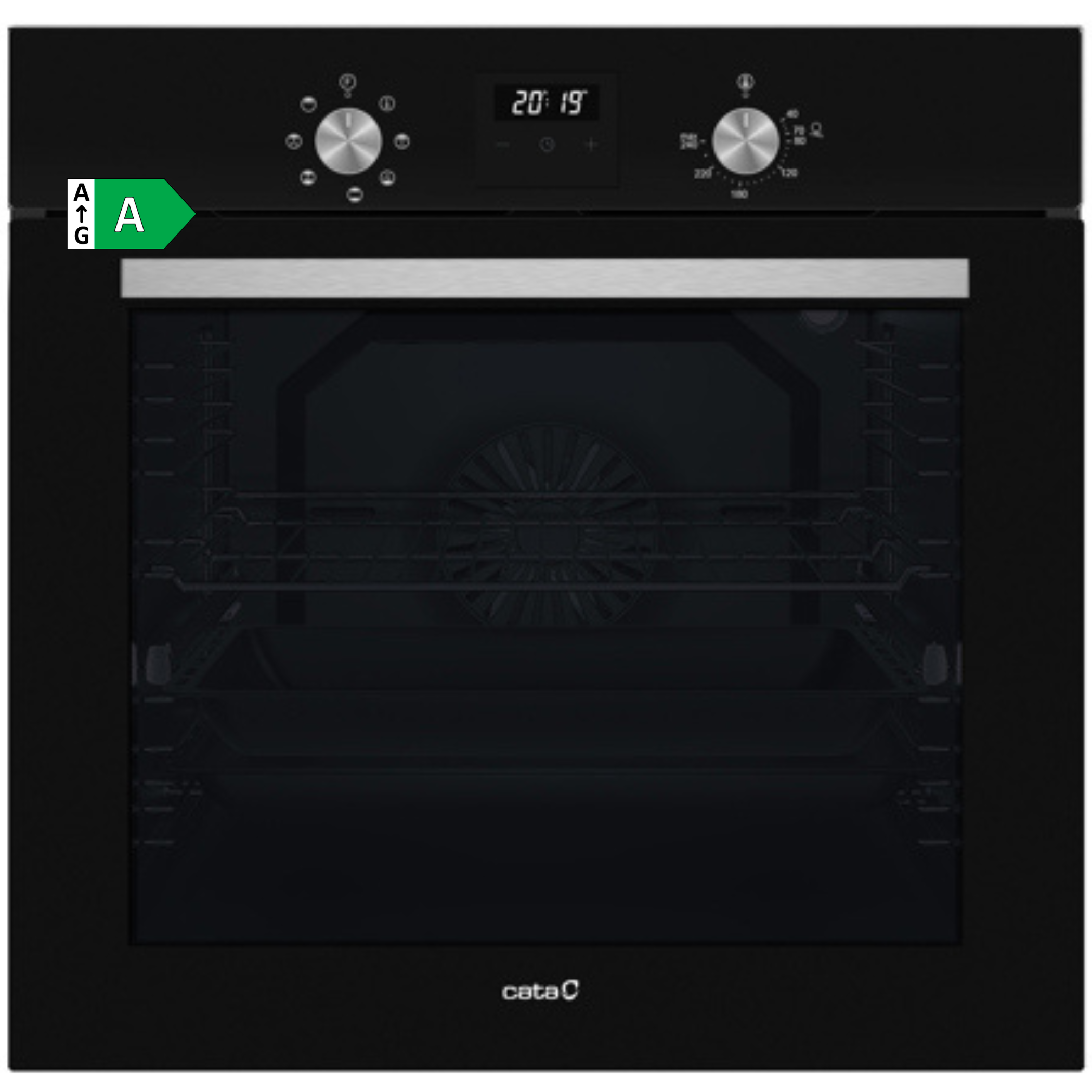 HORNO CATA MDS8007BK, 07034508, MULTIFUNCIÓN, CONTROL GIRATORIO, 80L, NEGRO - A