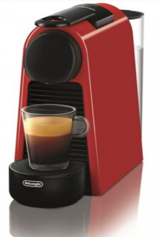 CAFETERA CÁPSULA DELONGHI EN85R NESPRESSO ESSENZA MINI ROJA