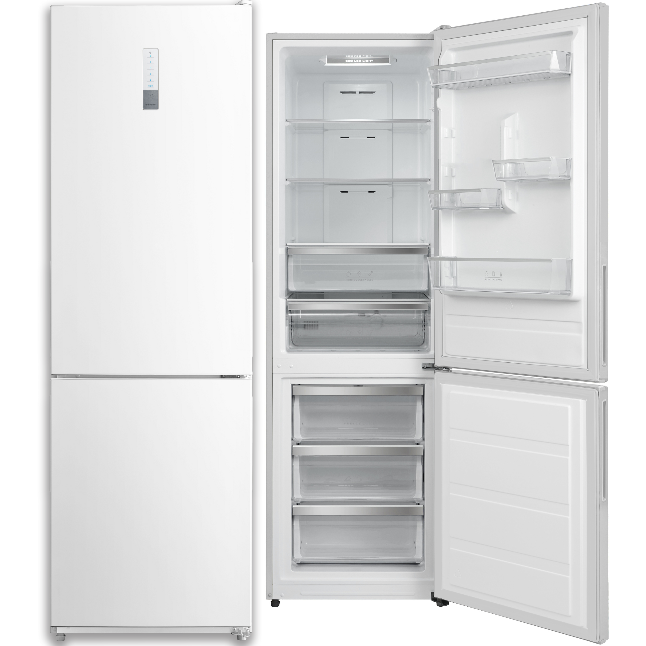 FRIGORÍFICO COMBI ARTICA ADFC1880DW, 188x60, NO FROST, DISPLAY, BLANCO - D