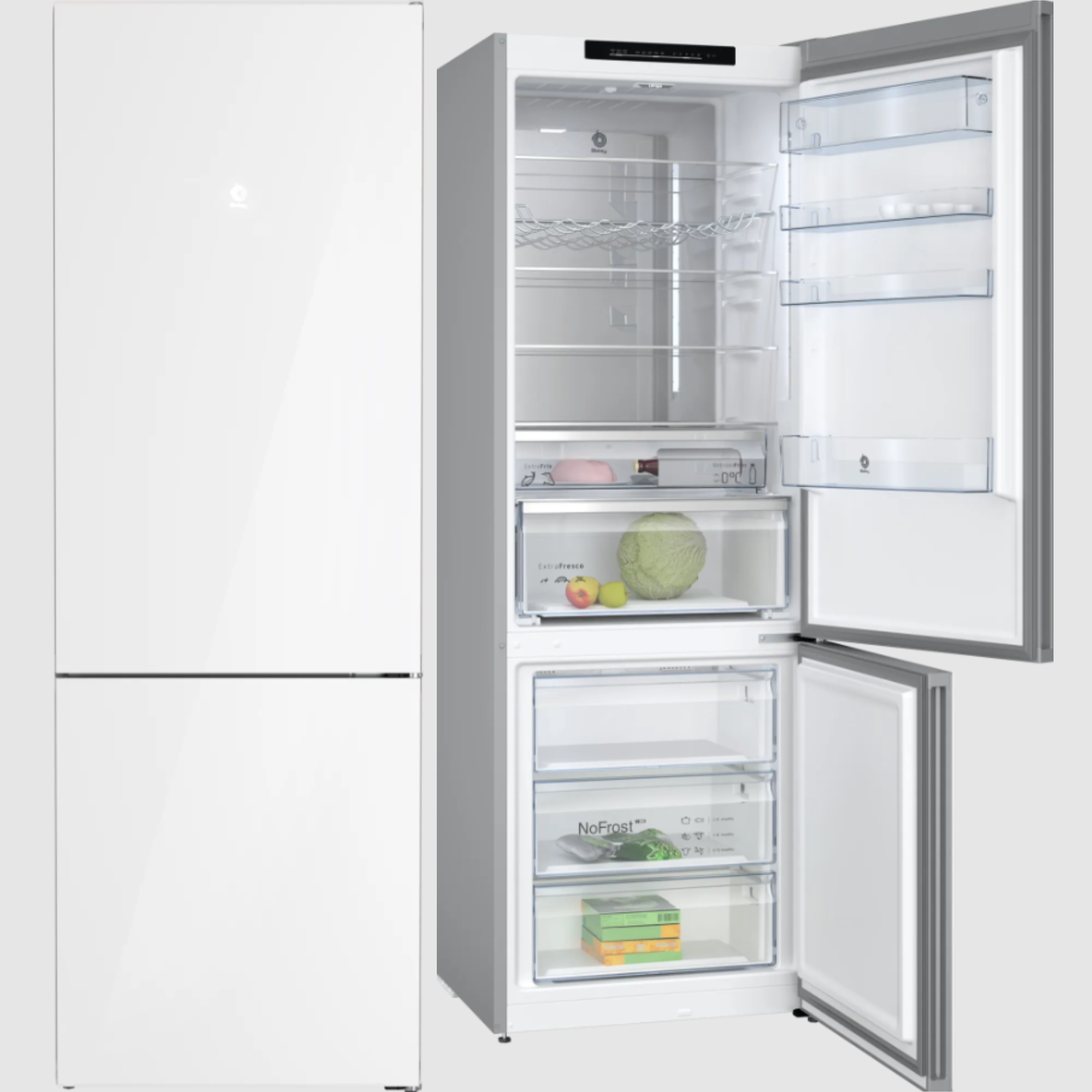 FRIGORÍFICO COMBI BALAY 3KFC879BI, 203x70x67, NO FROST, CRISTAL, BLANCO - C