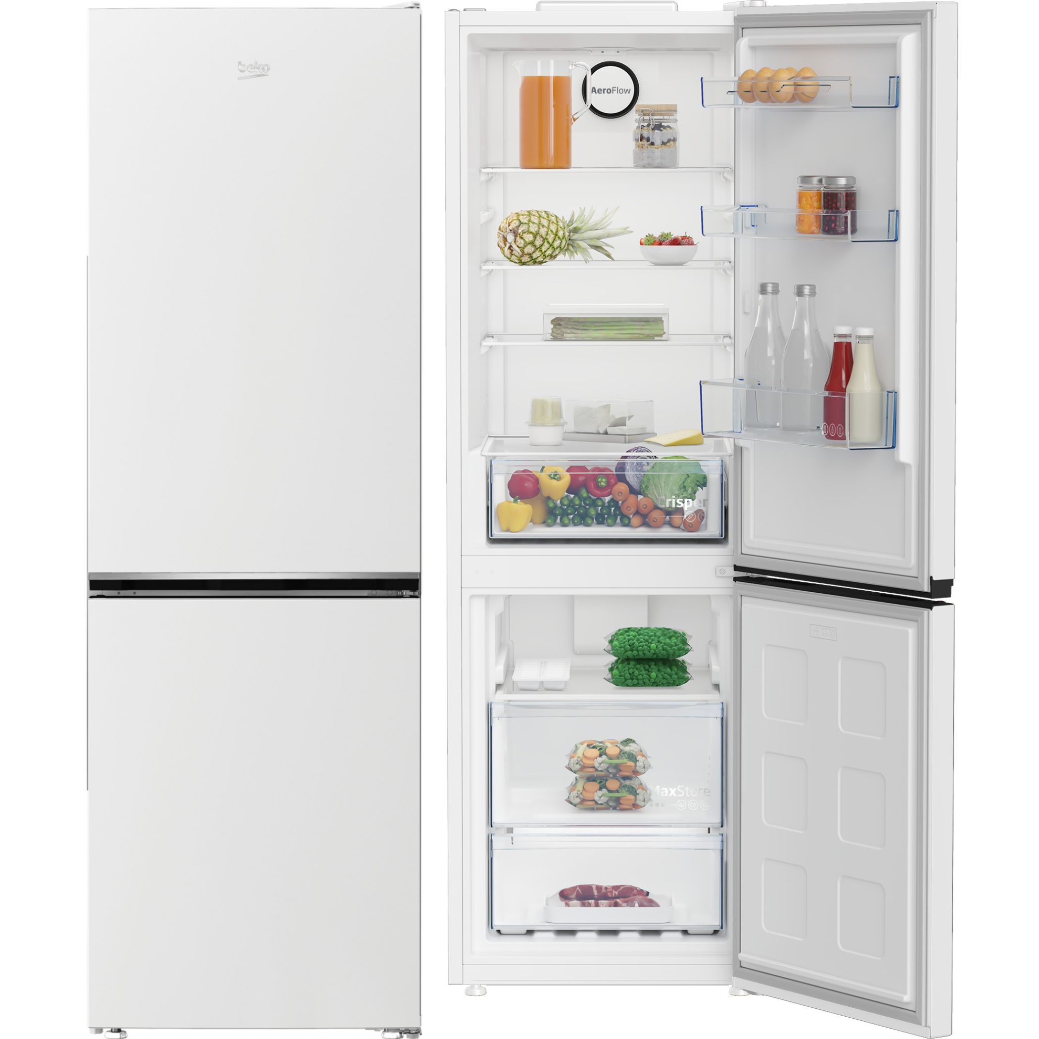 FRIGORÍFICO COMBI BEKO B1RCNE364W 186x60 NF BLANCO - E