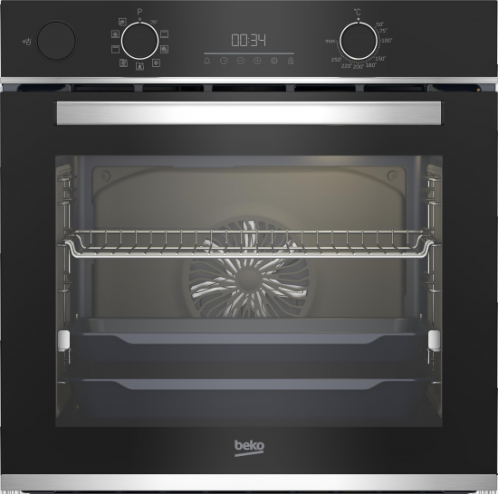 HORNO BEKO BBIS13300XMSE 72L CRISTAL NEGRO VAPOR - A+