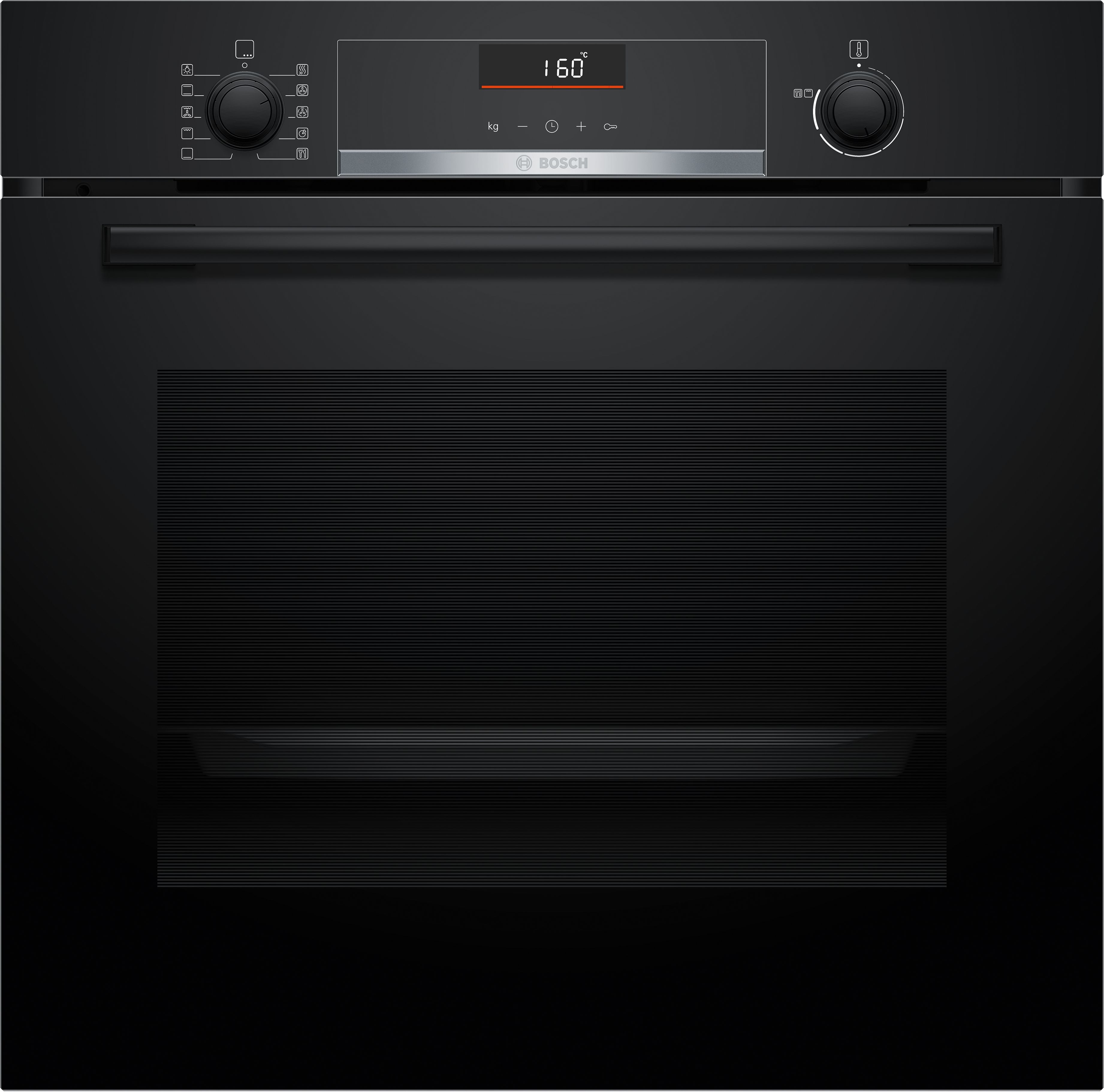 HORNO BOSCH HBG536EB3, MULTIFUNCIÓN, CONTROL GIRATORIO, DISPLAY, CRISTAL NEGRO - A+
