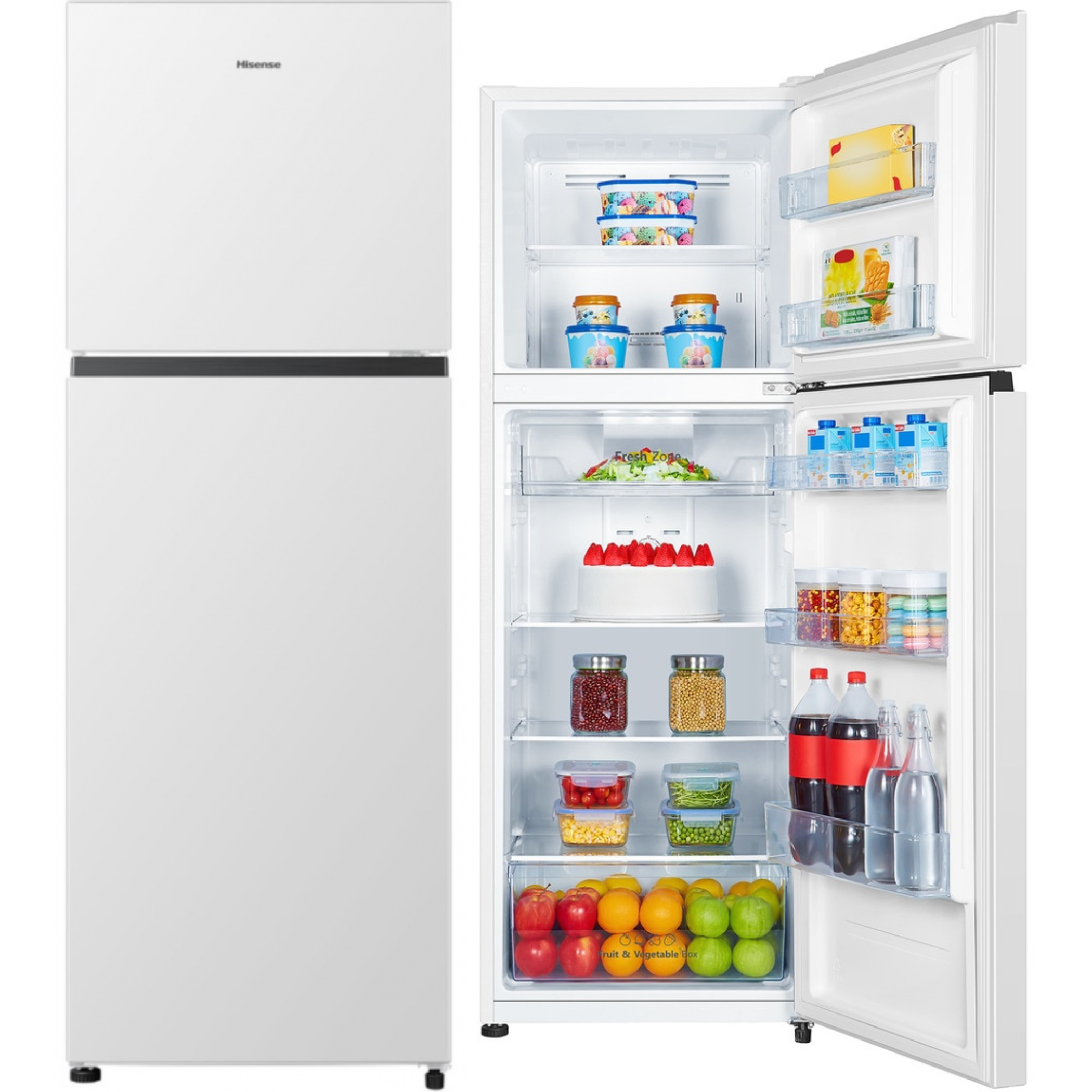 FRIGORÍFICO HISENSE RT422N4AWE, 170x60, 2 PUERTAS, NO FROST, BLANCO - F