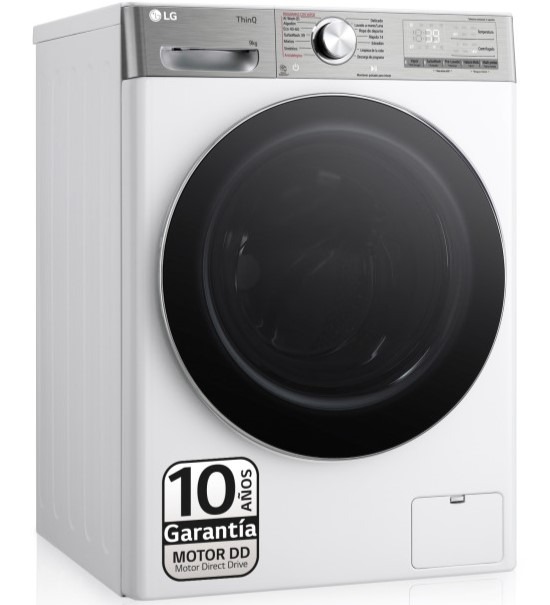 LAVADORA LG F4WR9009A2W, 9K, 1400R, BLANCA, STEAM, WIFI