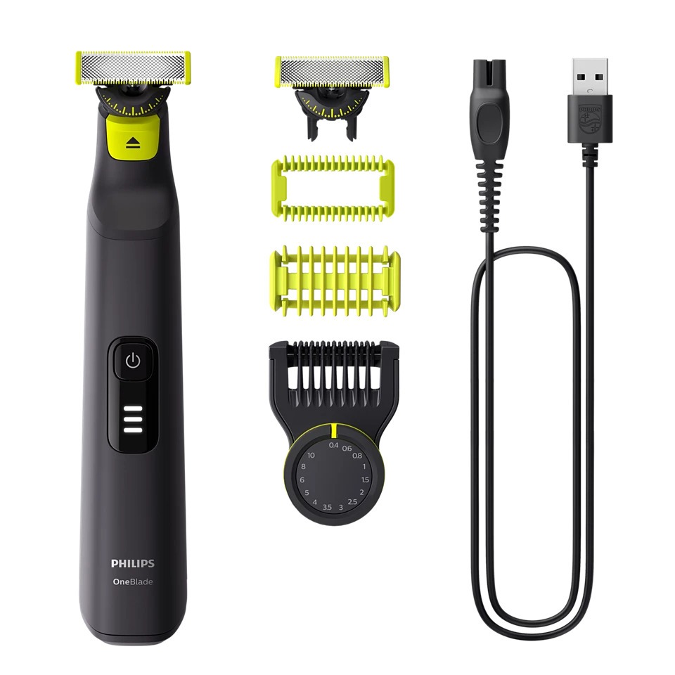 BARBERO PHILIPS QP6542/15, ONEBLADE, CARA + 3 RECAMBIOS