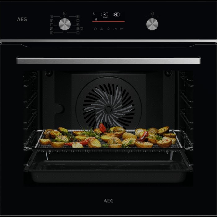HORNO AEG OS6PB511AB, 71L, PIROLÍTICO, CONTROL GIRATORIO, NEGRO - A+
