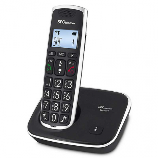 TELEFONO DECT SPC 7608N T. GRANDE AMPLIFICADOR TELEFONO DECT SPC 7608N T. GRANDE AMPLIFICADOR